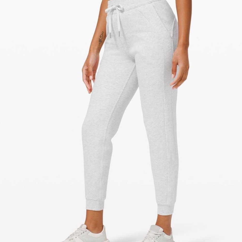 LULULEMON Gray Scuba High Rise Joggers